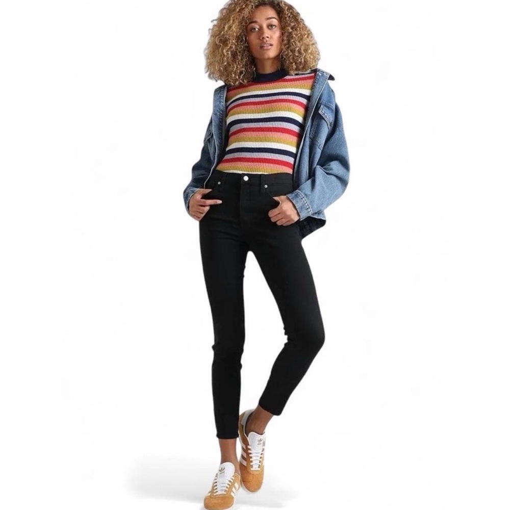 Madewell Black 9” High-Rise Skinny Jeans